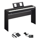 Yamaha P145 Piano Digital 88 Teclas Con Base L-100 Y Pedal