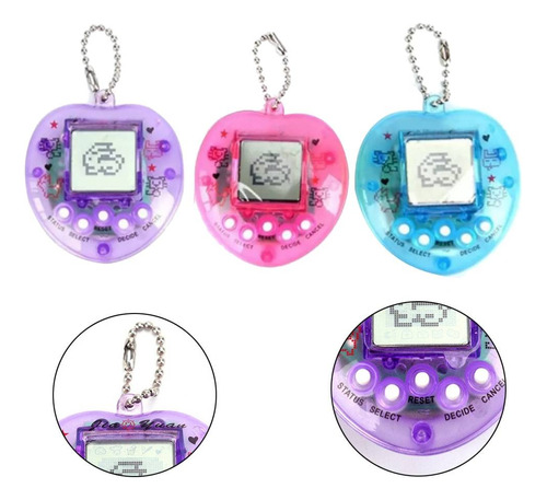 3pzs Tamagotchi Mascota Virtual Juguete Digital Juego Led