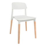 Sillas Milan Escandinava Nórdico Premium Apilables Color De La Estructura De La Silla Blanco Color Del Asiento Blanco Negro