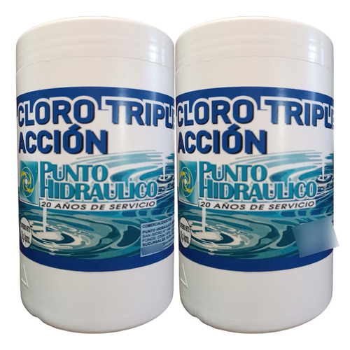  Cloro En Tabletas Triple Acción Piscinas 1 Kgs X 2 Unidades