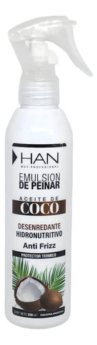 Emulsión Para Peinar Aceite Coco 200ml Han Apto Metodo Curly