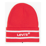 Levis Gorro Estilo Gold Tab Wordmark Beanie Brilliant Red