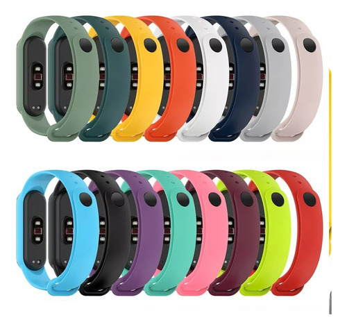 Pack X 2 Pulsera Correa Para Xiaomi Mi Band 3 Band 4 Band 5