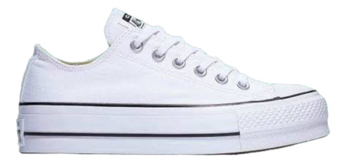 Tenis Converse Piel Blancos Dama Plataforma Sneaker