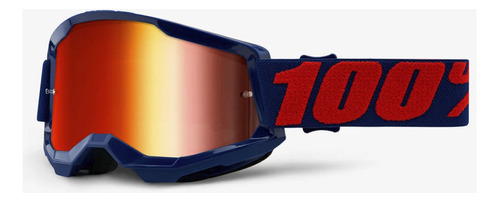 Óculos 100% Strata 2 Espelhado Goggle Masego Mirror Red Lens