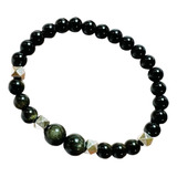 Pulsera Obsidiana Dorada Piedras Naturales