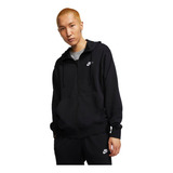 Polerón Nike Club Full-zip Hoodie Hombre Negro