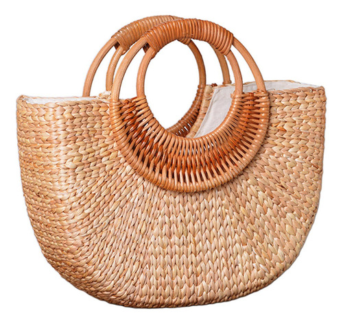 A Bolso Tote De Paja Bolso Bohemio Bolso De Playa De Verano