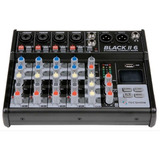 Consola Mixer Tecshow Black Ii 6 Usb Bluetooh Efectos  