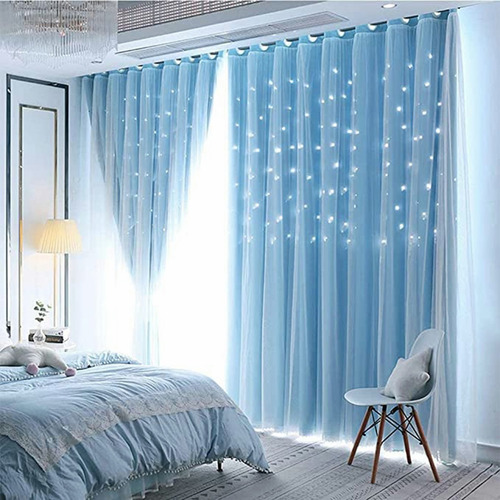 Cortinas Blackout For Niños Dormitorio 132*214 Cm 1 Panel