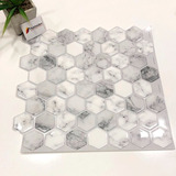 Azulejo Vinilo Hexagonal Carrara Autoadhesivo 3d Holzboden C