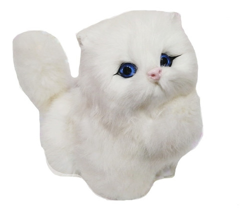 Gato Peluche Suave Electrónico Realista Con Sonido Juguete