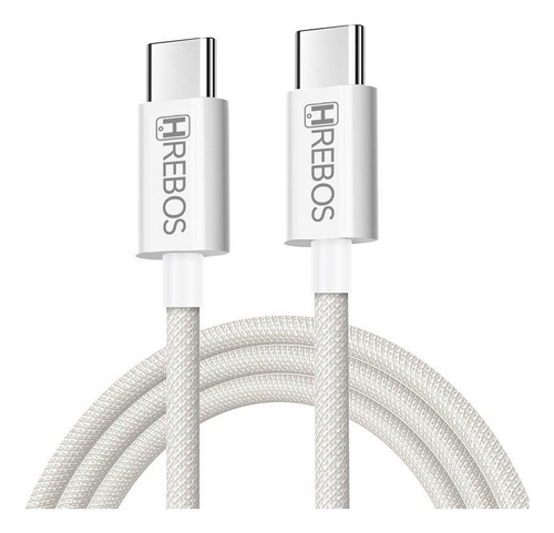 Cabo De Dados 60w Usb-c Para Usb-c Tecido 2 Metros Colorido