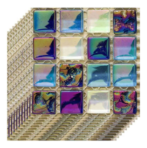 Pegatinas Impermeables Con Diseño De Mosaicos De Cristal 3d