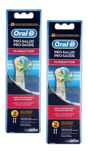 Refil Flossaction Para Escova  Eletrica Oral-b Braun C/ 4 Un