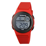 Reloj Xonix Mujer Caucho Rojo Digital Deportes Crono Baq-005