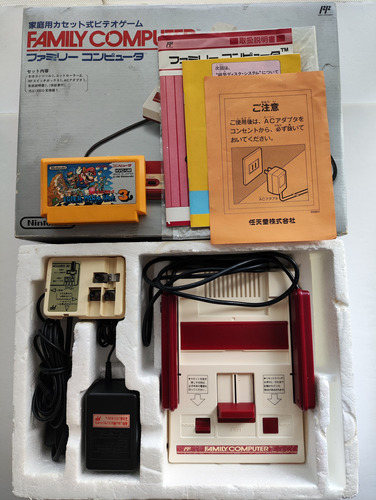 Nintendo Nes Family Computer Genuino + 1 Juego En Caja Usado