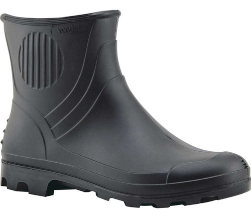 Bota Borracha Galocha Vonder Em Pvc Forrado Preto Cano 3/4