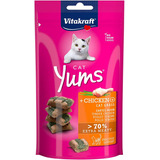 Snack Para Gato Yums Cat Vitakraft Pollo Y Hierba Gatera 40g