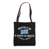 Mentalmente Em Uma Praia Na Grécia - Sacola Grega Medusa