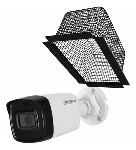 Dahua Cámara Bullet 0280b-plus-herag 5mp Con Protección Antivandálica Y Letrero Disuasivo Microfono Integrado Lente 2.8mm Ir 80m 0280b Ip67