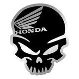 Calcomanias Sticker Reflejante Honda Calavera Skull Auto 