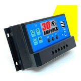 Controlador De Carga Para Painel Solar 30a Usb 12/24v - Pwm