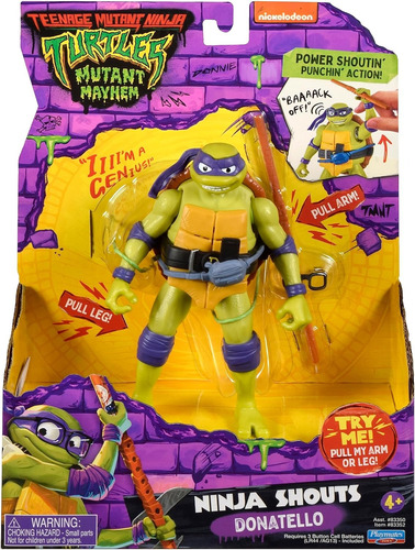 Tortugas Ninja Donatello 14 Cm Con Sonido
