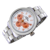 Reloj Montreal Mujer Ml1297 Malla De Acero Agujas Luminosas