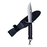 Cuchillo Supervivencia Táctico Con Brújula Funda Afilador