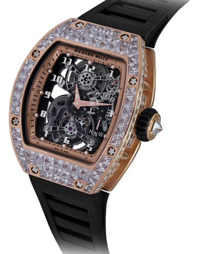 Reloj Richard Mille En Piedra Dorada