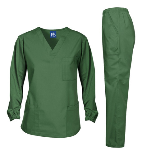 Conjunto Privativo Pijama Cirúrgico Manga Longa Masculino