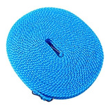 Corda De Varal Antiderrapante Cabides Ajustável 5mts Azul
