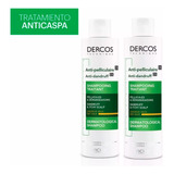 Set Dercos Shampoo Anticaspa Cabello Seco Vichy 200ml X2u