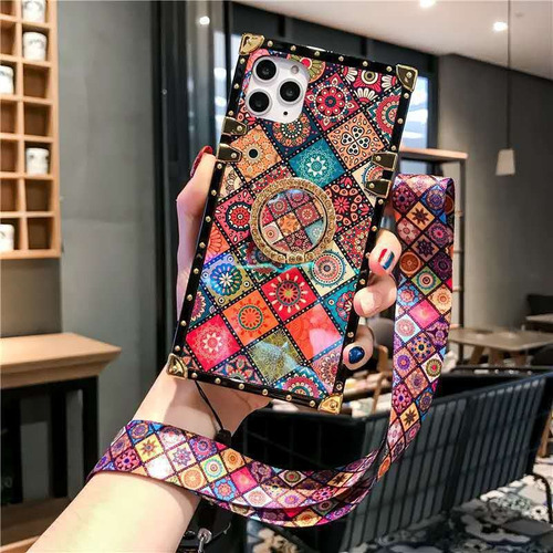 Funda Para Samsung Carcasa Anticaída Case Con Soporte Cordón