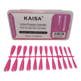 Kit 240 Unha Postiça Realista Bailarina Pintada Cor Pink