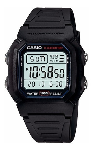 Relogio Casio W-800h Retrô-vintage Alarm Crono Wr100m W800h