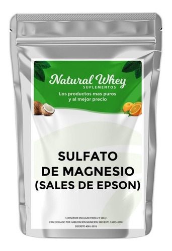 Sales De Epsom Sulfato De Magnesio Puro 99.9% 1 Kilo Usp