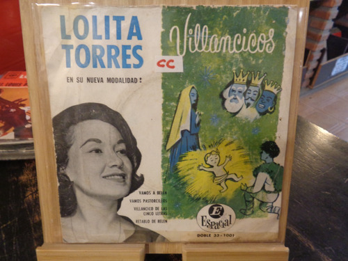 Lolita Torres Villncicos Vinilo Simple Con Tapa Especial R