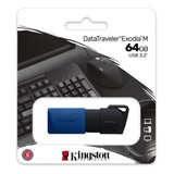 Pen Drive 64gb Kingston Usb32 Datatraveler Exodia M Dtxm64gb