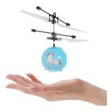 Volador Drone Mini Sensor Led Juguete Esfera Unicornio