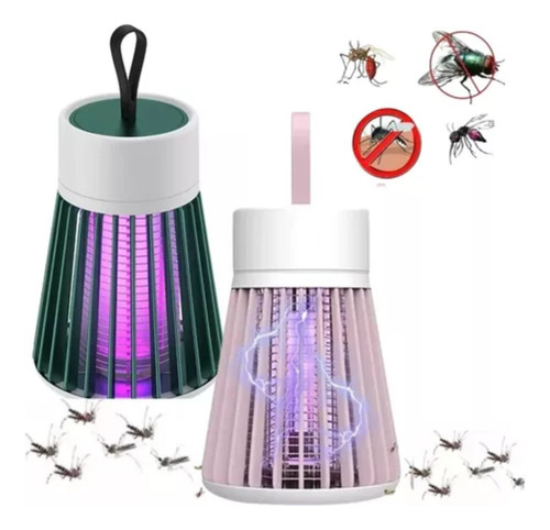 Kit 2 Mata Mosquitos Elétrico Armadilha De Insetos Led Roxo 