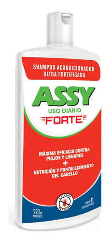 Assy Uso Diario Forte Shampoo Acondicionador 220ml Piojos