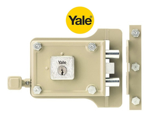 Chapa Cerradura De Seguridad Yale Derecha Sobreponer 987 