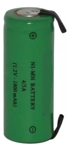 Bateria 4/5a 1,2v 1800mah Ni-mh Com 02 Terminais Para Solda