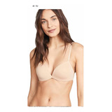 Calvin Klein Form Push Up Plunge Brazier Qf4200 Bare P/dama