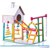 Brinquedo Especial Playground Papagaio Com Casinha