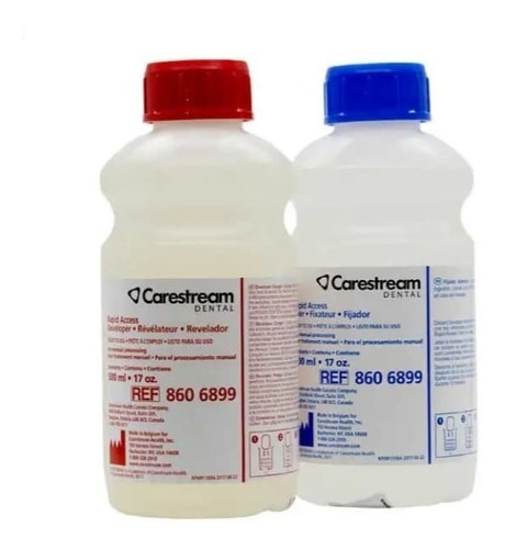 Kit Revelador Y Fijador Carestream Liquído 500 Ml