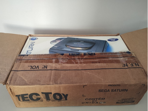 Sega Saturno Long Box Completo Com Nota Fiscal Tectoy Raro