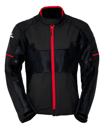 Chamarra Moto Mesh Protección Ht Luzern Iii Negra | Meses sin interés